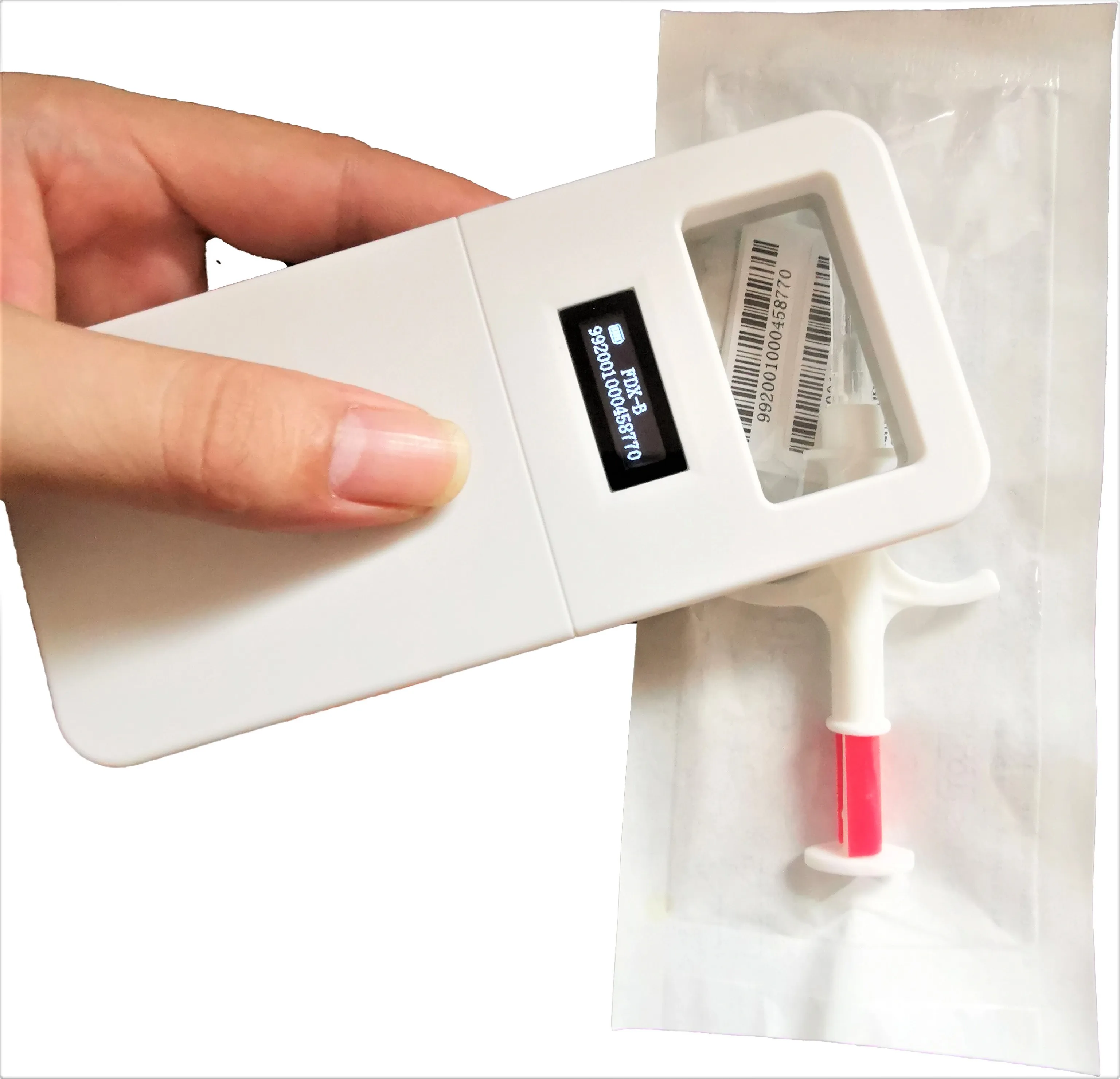  2019  134.2 Khz FDX-B Led Animal Chip Dog Reader Pet ID RFID Microchip Handheld Scanner - 4000089748474