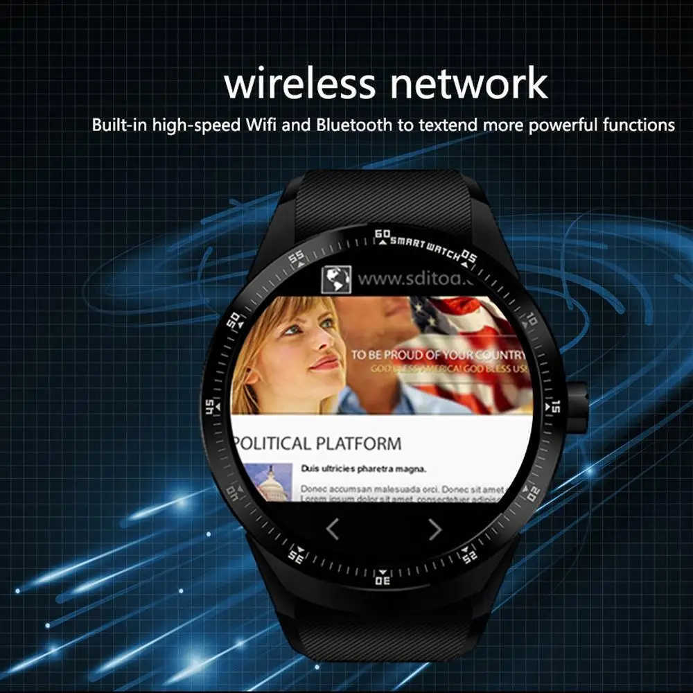 K98H gps Смарт-часы Мужские 3g SIM Bluetooth наручные часы монитор сердечного ритма фитнес-трекер 1,3 дюймов спортивные умные часы
