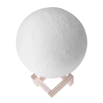 

3D Print Moon Lamp Dimmable Touch Switch LED Bedroom Bedside Night Light