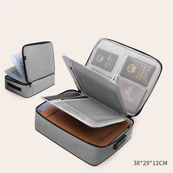 

Document Ticket Bag Large Capacity Certificates Files Organizer for Home Travel Important Items BJStore