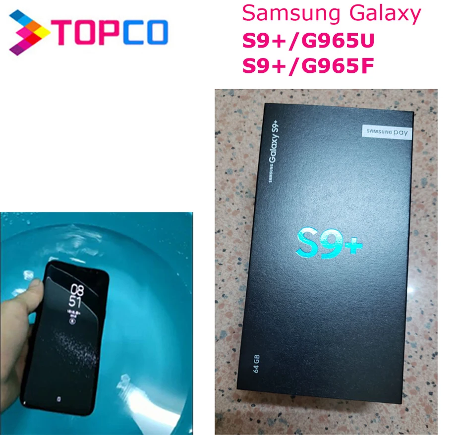 Samsung Galaxy S9+ S9 Plus G965U G965F разблокированный 4G Android мобильный телефон Восьмиядерный 6," двойной 12 МП ram 6 ГБ rom 64 ГБ
