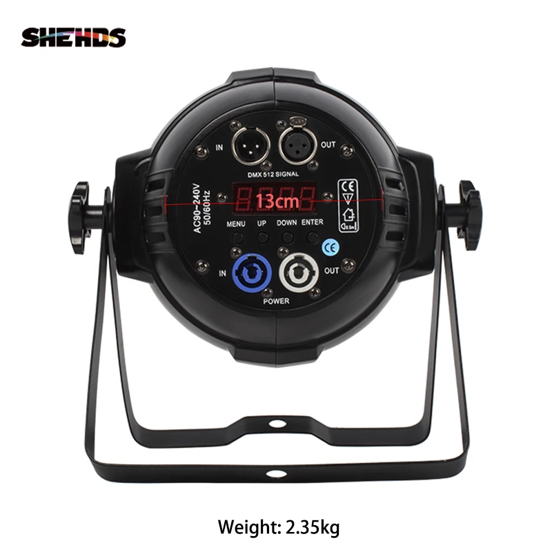 SHEHDS Aluminum Alloy LED Par 18x18 6in1 RGBWA+UV Lighting In Alluminio DMX 512 Stage Light Impermeable IP20 Dj Illuminazione led light led stage light mini led stage light dmx controller