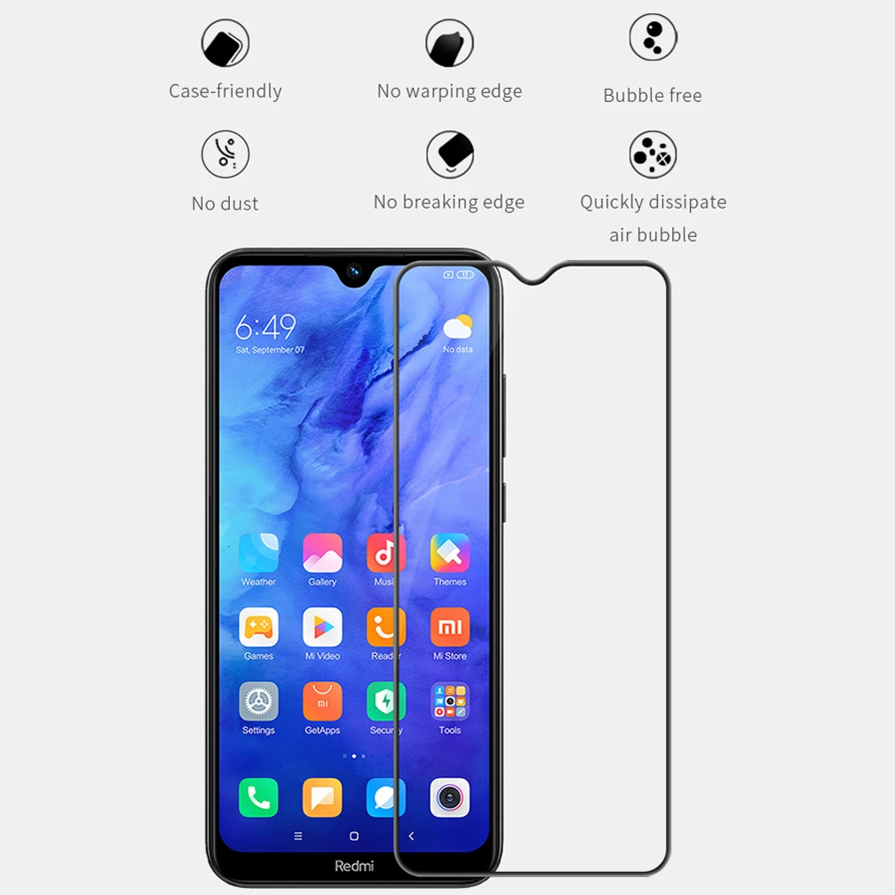 Для Xiaomi Redmi Note 8 NOTE 8T Nillkin закаленное стекло H/H+ Pro XD 3D CP+ Pro Защита экрана для Xiaomi Redmi Note 8 Pro