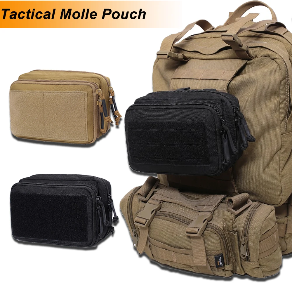 Тактический двухслойный поясной кошелек 1000D Molle для повседневного использования