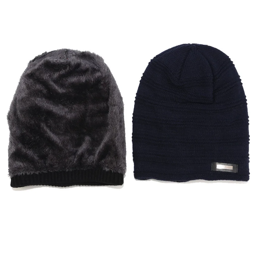 SAGACE шляпа Для женщин Для мужчин вязаное, тёплое, зимнее шапки для мужчин и женщин сплошной цвет Повседневное манжетами широкий берет-Боб