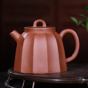 

Yixing undressed ore fish roe zhu jin wen Qin Quan mud all hand jin ling stripe teapot 300 ml