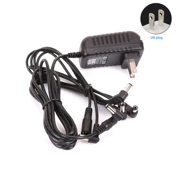 

5 Way Pedal Power Supply Adapter Guitar Parts Noise Isolation Lightweight 9V DC Home Harness Cables Splitter Accessory Portable