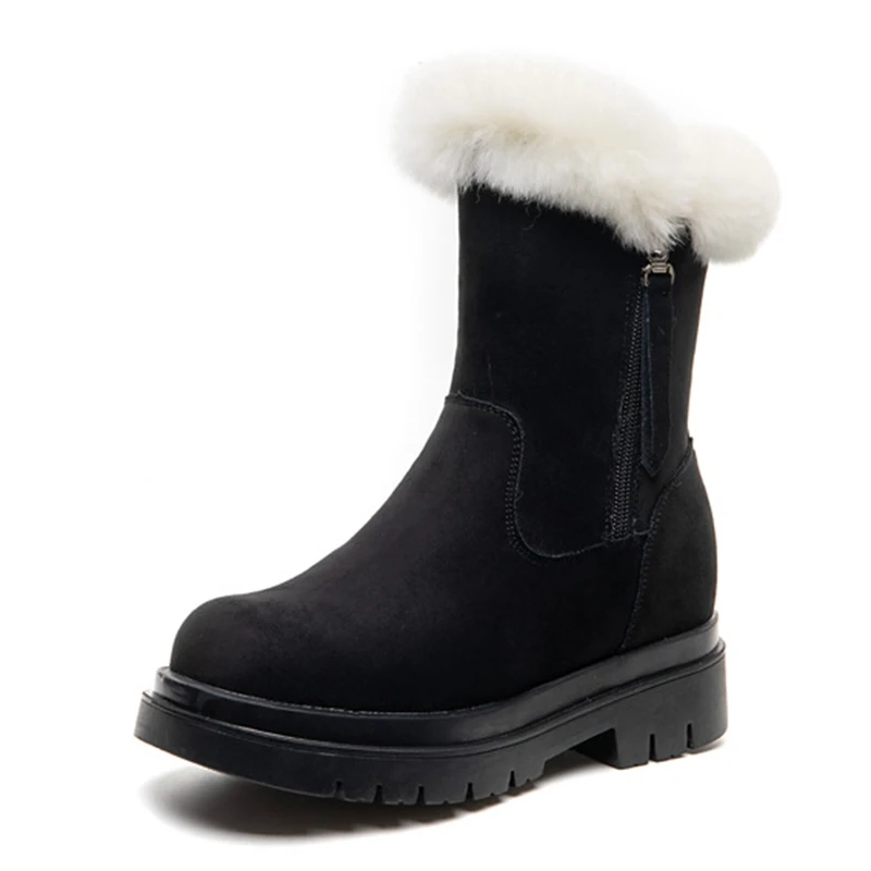 

Winter Shoes Women Ankle Boots Woman Flats Snow Boots Women's Shoes 2020 Chunky Boot Female Warm Woman Booties Chaussure Femme