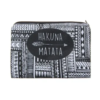 

1Pc Fashion Brand Cosmetic Bags 2019 Makeup Case 3D Printing Women Travel cosmetic organizer bag