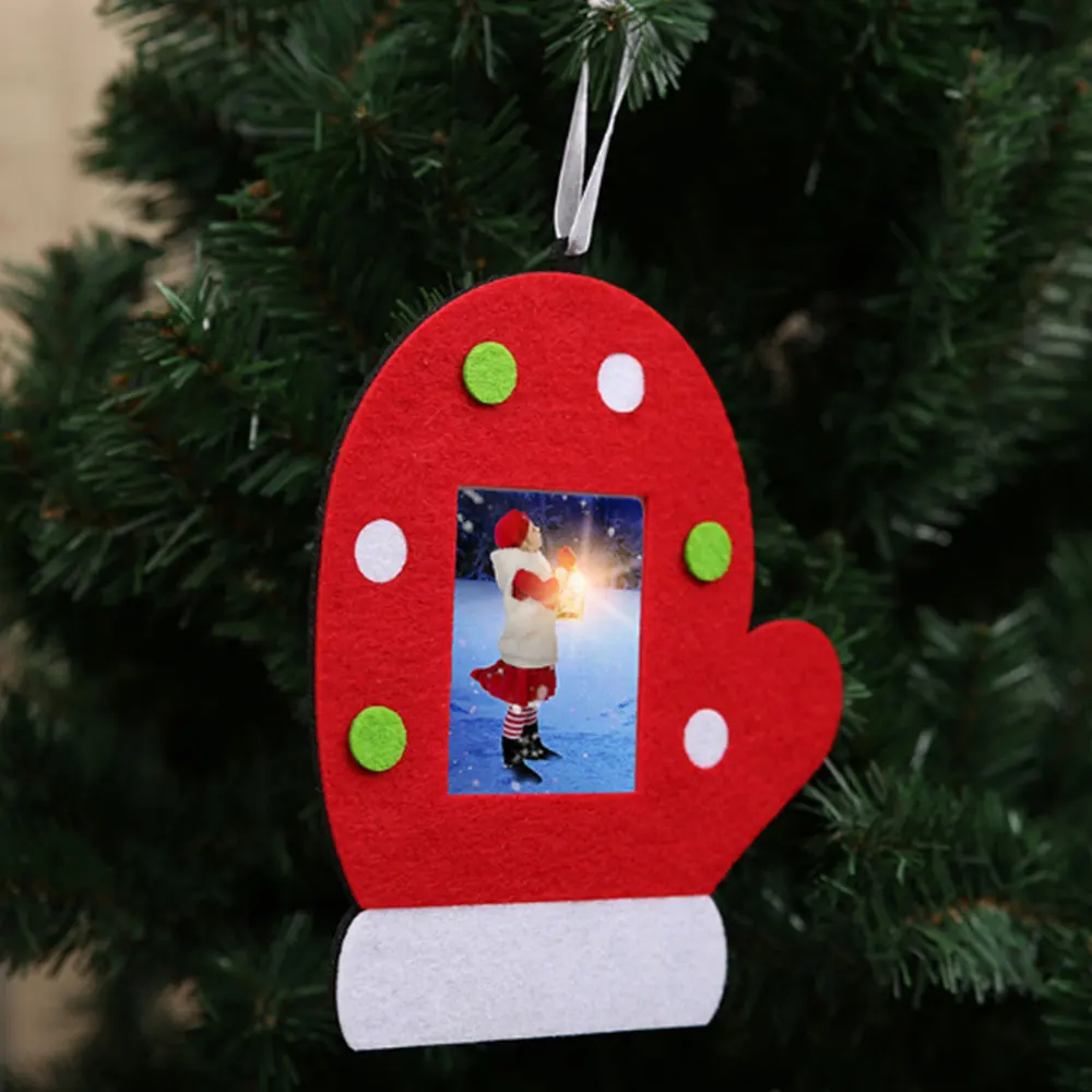 Fashion Latex Christmas Photo Frame Album Tree Ornaments Table Decorations