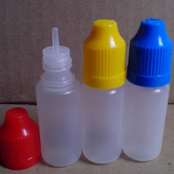 

5pcs PE Soft 10ml Plastic Dropper Bottle With Childproof Cap And Long Tip For E-cig E Liquid Needle Empty Vial