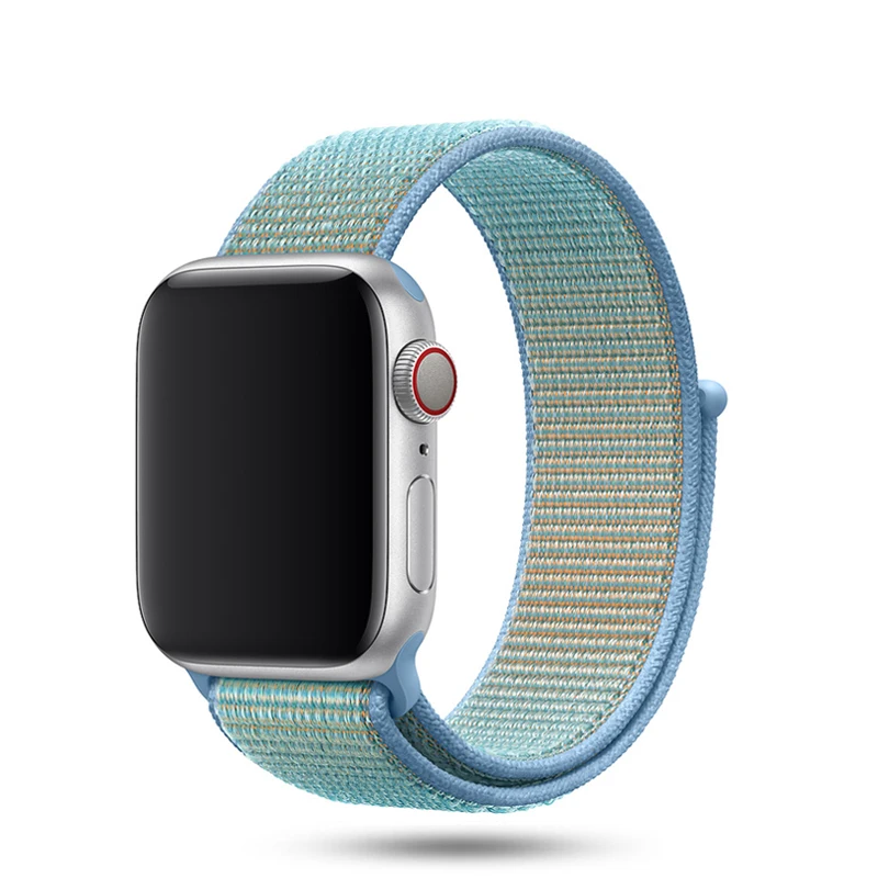 Ремешок для Apple Watch, ремешок для Apple Watch 5, 4, 3, ремешок 44 мм/40 мм, спортивный ремешок Iwatch 5, 42 мм, 38 мм, нейлоновый ремешок для часов Correa Pulseira - Цвет ремешка: color42