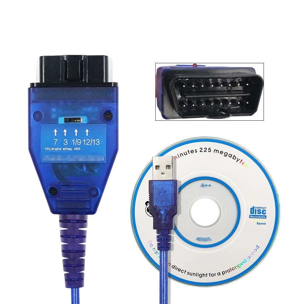 OBD2 VAG KKL Автомобильный Диагностический кабель для Fiat FTDI FT232RL чип Автомобильный сканер ECU инструментов 4 позиционный переключатель USB Интерфейс