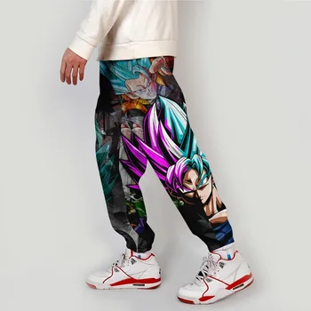 

High-Q Unisex Anime 3d cartoon lion Kakarotto Overalls bib overalls bib DRAGON BALL Son Goku Punk Long Pants Pencil Pants