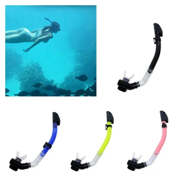 

Multicolor Total Dry Snorkel with Comfortable Silicone Mouthpiece and Purge Valve for Snorkeling Scuba Diving Water Sports