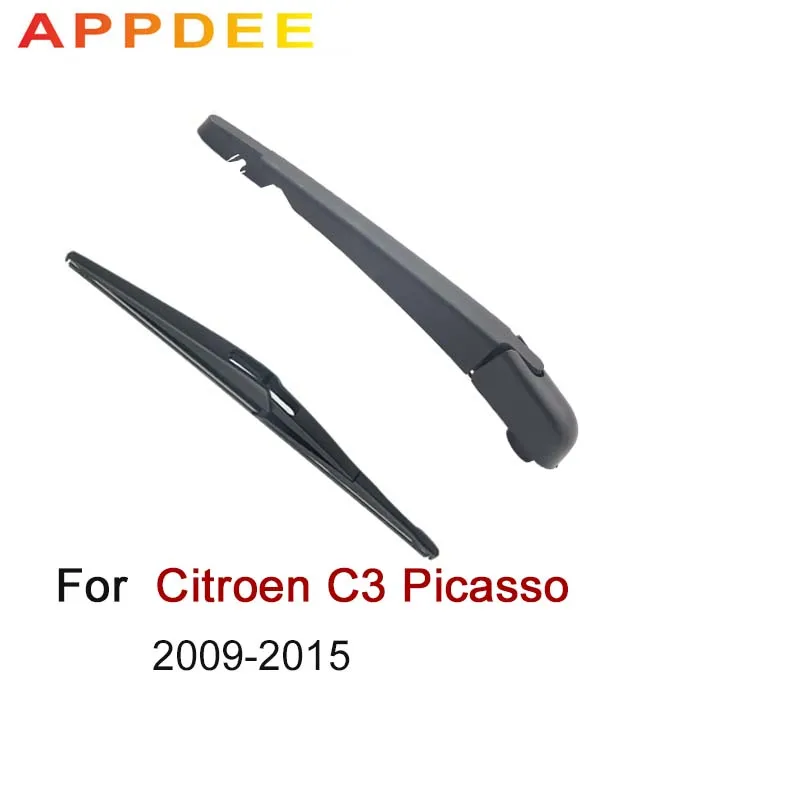 APPDEE Wiper 1" Задняя щетка стеклоочистителя и набор рычагов для Citroen C3 Picasso 2009- ветровое стекло заднего стекла