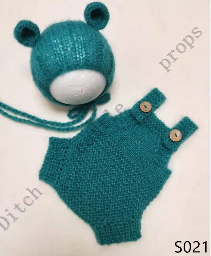 Newborn photography props Mohair handmade knitting Set | Детская одежда и обувь