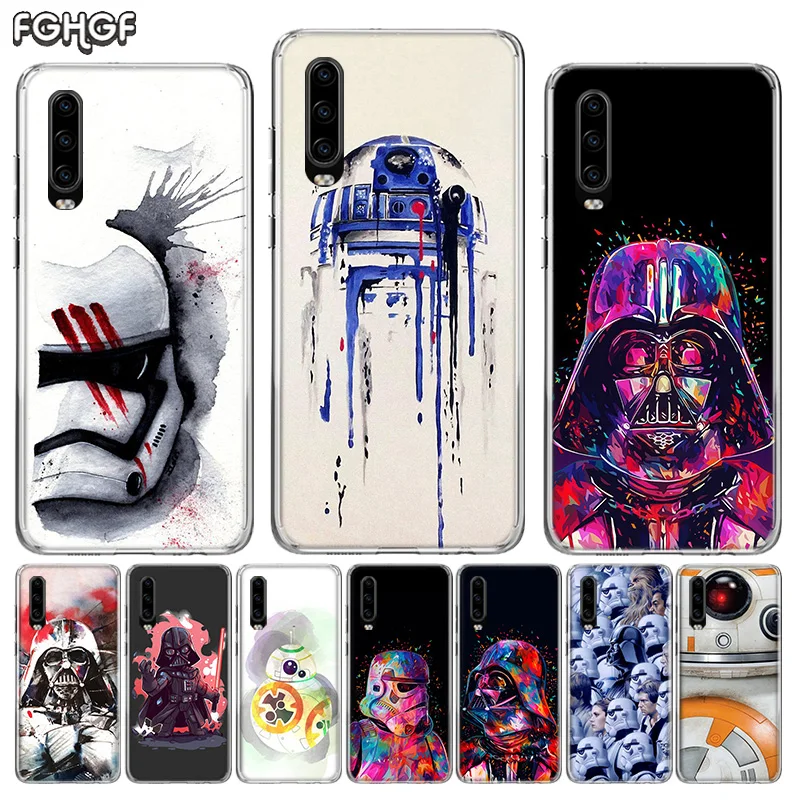 Outer Space Combat Silicone Back Case For Huawei P30 P20 Mate 30 20 10 Pro P10 lite P Smart + Plus Z 2019 Cover |