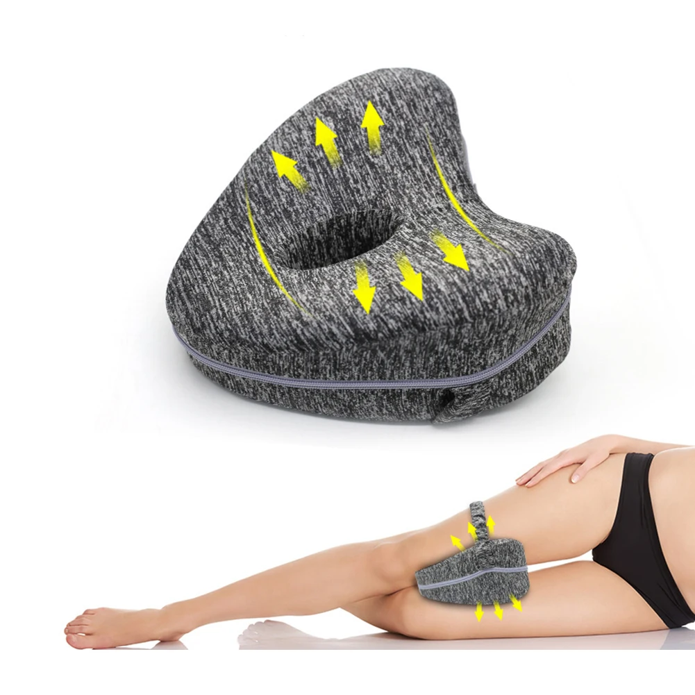 Эргономичная подушка для ног в стиле хип-хоп, расслабляющая, для сна, с эффектом памяти, ортопедическая, облегчающая кровать для путешествий, мягкая, для поддержки колена, в форме сердца, портативная