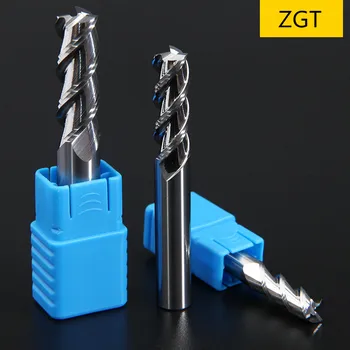 

ZGT 10PCS Aluminum Cnc Cutter Milling Tools Endmill HRC50 3 Flute Aluminum Copper Wood Milling Cutter End Mill Carbide 10mm 12mm