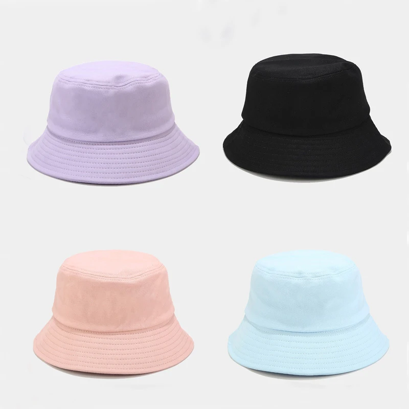 Unisex Spring Summer 100% Cotton Bucket Hat Women Outdoor