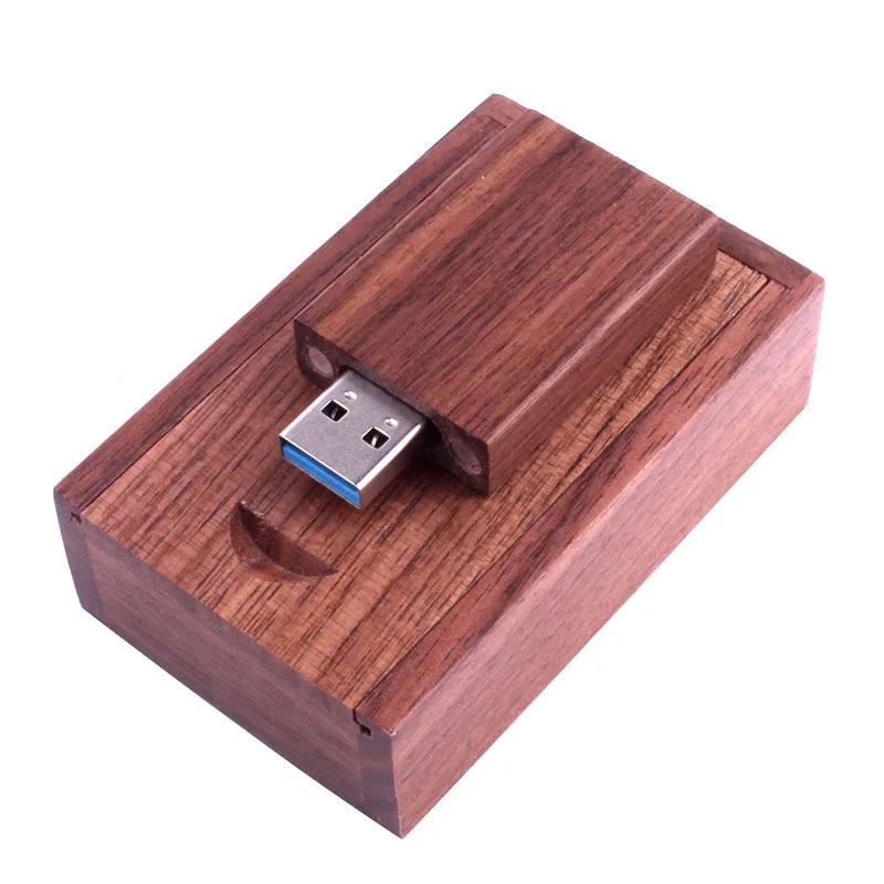 JASTER USB 3,0 клен USB флеш-накопитель Флешка карта памяти+ подарочная коробка 4 ГБ 8 ГБ 16 ГБ 32 ГБ 64 Гб 128 ГБ U диск свадебные подарки - Цвет: walnut