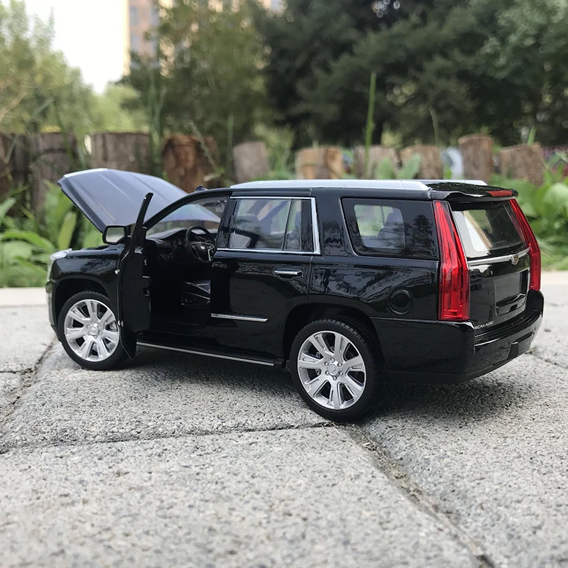 Welly 1:24 Cadillac Escalade внедорожник автомобиль литья под давлением дисплей Металлическая Модель День рождения детская игрушка для детей мальчиков
