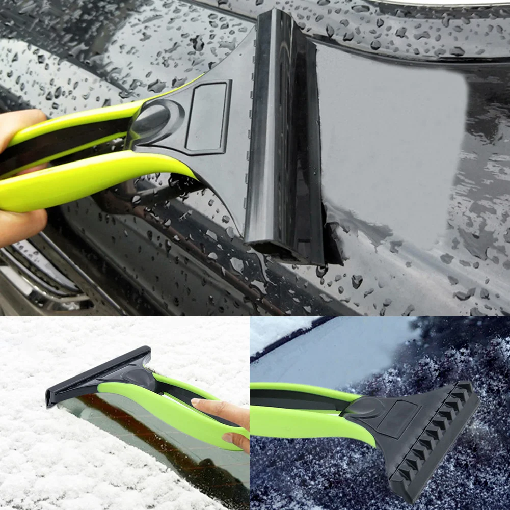 

2-in-1 Car Ice Scraper PVC Snow Ice Remover Winter Car De-icing Tool