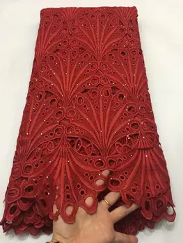 

Nigerian laces Fabric 2019 African Cord Laces Fabrics High Quality Guipure Cord Lace Fabric For Wedding Dress FA1029
