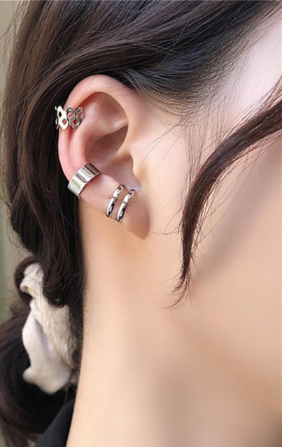 Helix Cartilage Conch Fake Without Piercing Cuff Earring Earcuff Wrap Rock Earring Cuff No Piercing Women Clip Adjustable