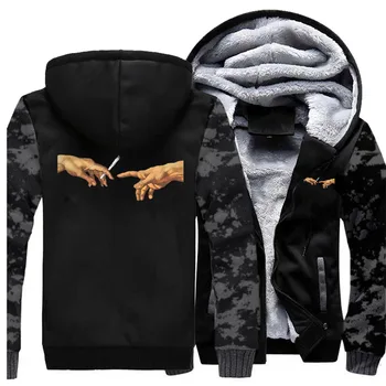 

Funny Michelangelo Genesis Camo Hoodie Men Coats Hip Hop Streetwear Outwear Casual Spring Autumn Sportswear Zipper Tracksuit