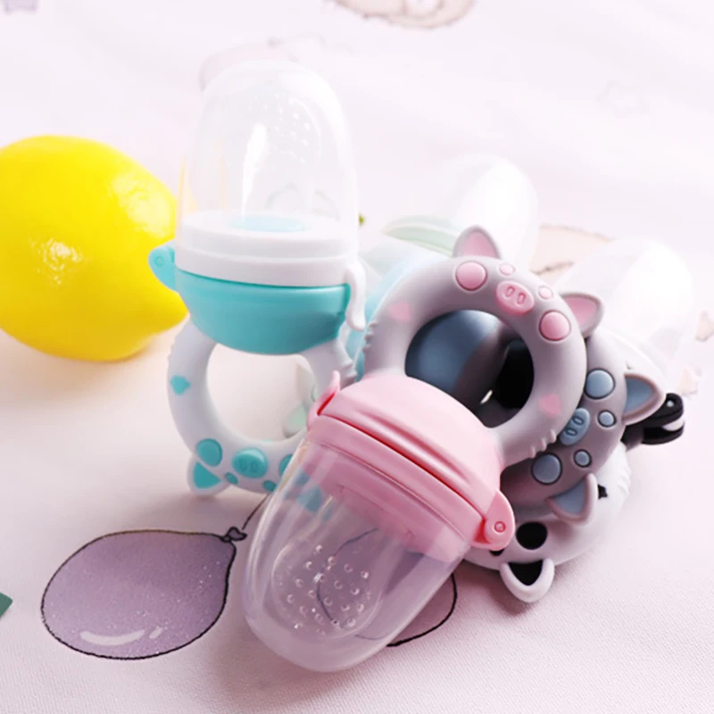 Infant Fruit Feeding Nibbler Newborn Baby Pacifier Silicone Food Supplement Feeder Pacifier Chewable Teether YON010