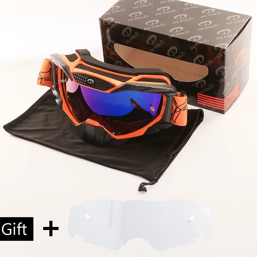 Очки для мотоцикла, очки MX Gafas, очки для мотокросса, шлем для мотоцикла, грязи, велосипеда, квадроцикла, лыжного спорта на открытом воздухе, очки - Цвет: F