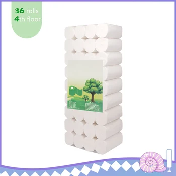 

36 rolls Bath Tissue Kitchen Paper Towel Toilet Draw Papers Wettable Virgin Bamboo Pulp Bathroom Facial Bath Tissue Napkins