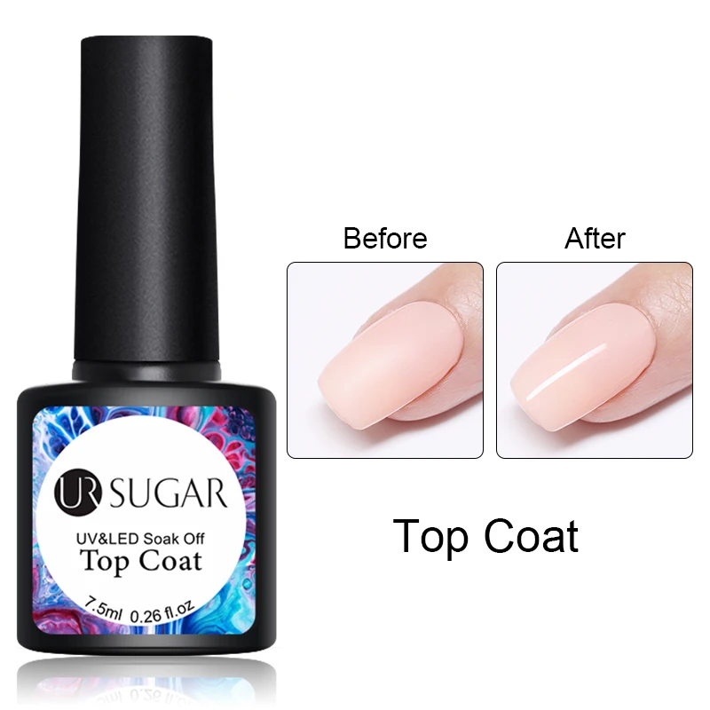 Top Coat Ur Sugar термохромированный жидкий неоновый Auroras Гель-лак для ногтей меняющий цвет 2 г впитывающий УФ-Гель-лак Полупостоянный гель - Цвет: Top Coat