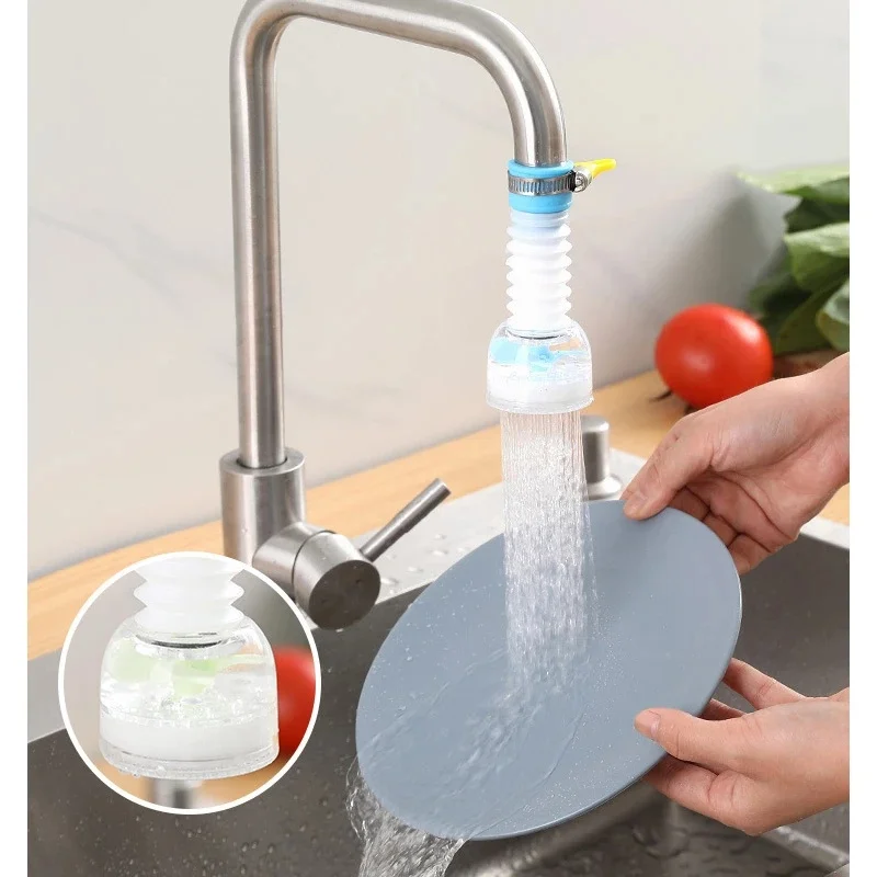 Faucet Bubbler 360 Rotatable Bent Water Saving Aerator Diffuser Nozzle Filter Swivel Head Kitchen Tools