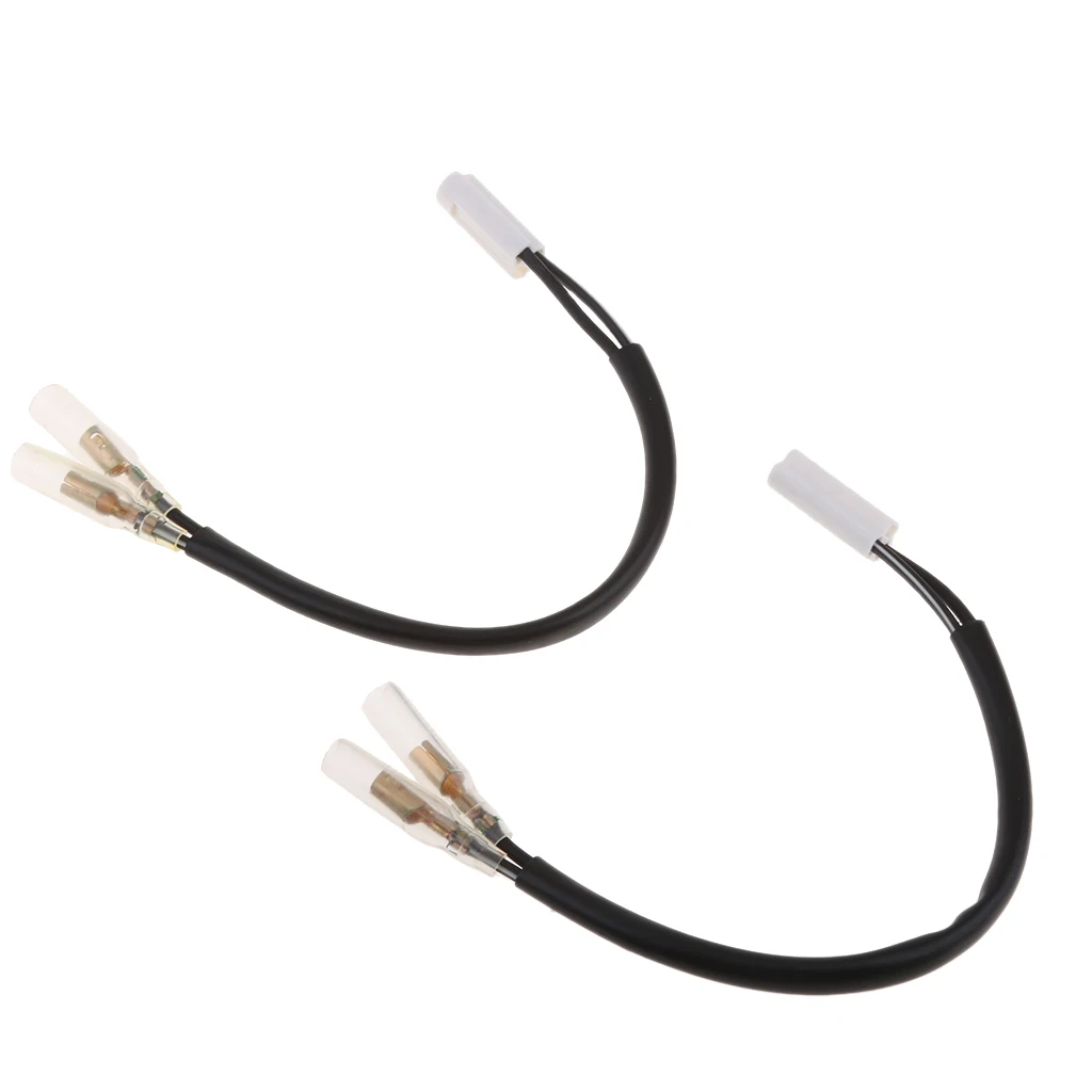 2pcs Turn Signal Wiring Adapter Plug For Yamaha R1 R6 FZ1 FZ6
