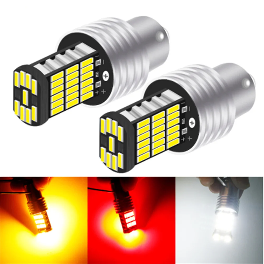 1 шт. T15 светодиодный BA15S 1156 P21W W16W Canbus без ошибки Габаритные огни DRL LED фонари