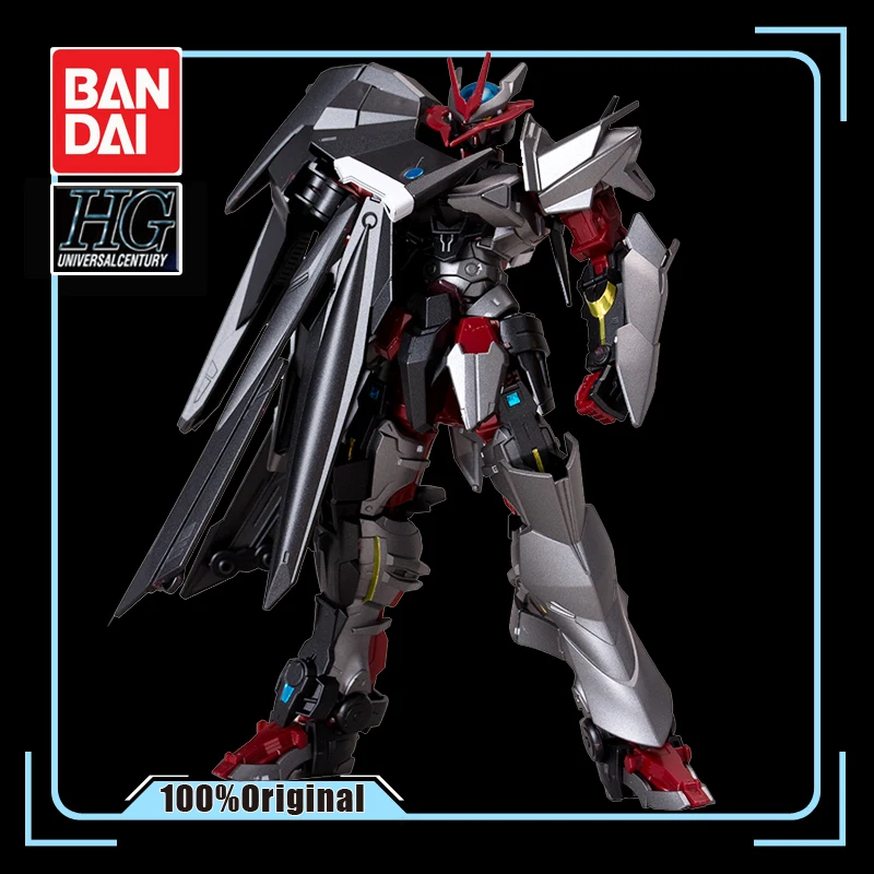 BANDAI HG 1/144 GUNDAM сбивающаяся без имени модель из титанового сплава, раскраска для мальчиков, игрушка в сборе, экшн-игрушка, фигурки, рождественский подарок
