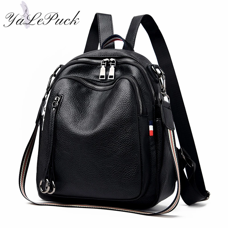 Женские кожаные рюкзаки модная женская многофункциональная сумка на плечо Женский дорожный рюкзак