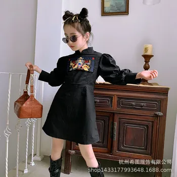 

2020 autumn new girl dress Korean version French palace puff sleeve puffy dress