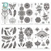 1 Sheet Hand Body Tattoo Temporary Waterproof Jewelry Lace Totem Lotus Mandala tatto Decal Waist Art Tatoo Sticker Women 21x15CM ► Photo 1/6