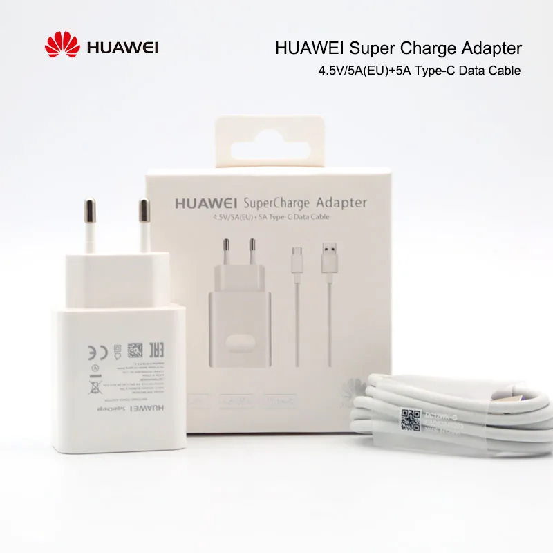 Оригинальный адаптер питания для Huawei 5 В 4 а с супербыстрой зарядкой USB зарядный