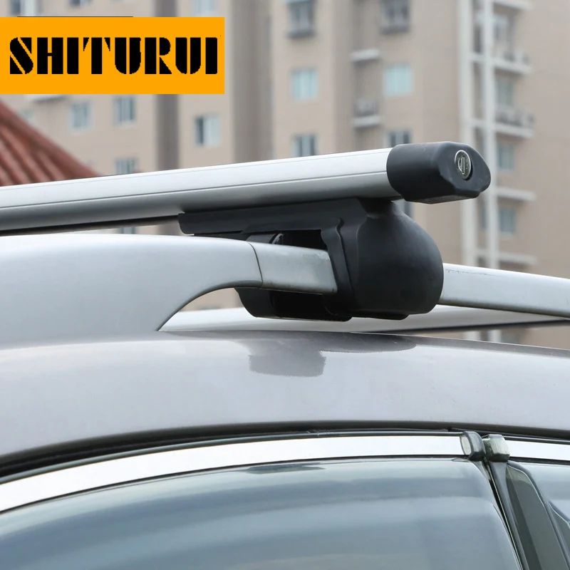 Универсальные автомобильные рейки на крышу 135 см перекрещенные брусья 75 кг 150