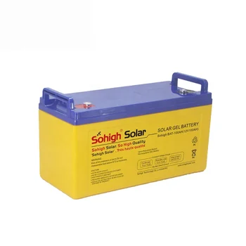 

12v 100ah Solar gel Battery yellow color design deep cycle sohigh quality for solar power system