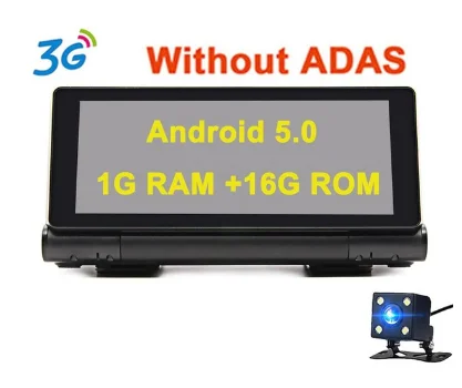 Anfilite 4G 6,86 ''Автомобильный gps навигатор ADAS Bluetooth Android 5,1 автомобильный навигатор с двумя камерами FHD 1080p черный ящик - Размер экрана, дюймов: 3G Without ADAS