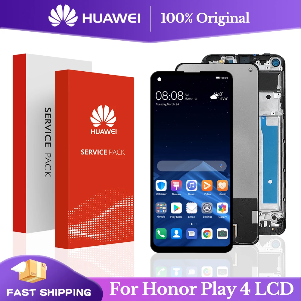 100% Оригинальный 6 81 ''сменный дисплей для Huawei Honor Play 4 ЖК-дисплей с сенсорным