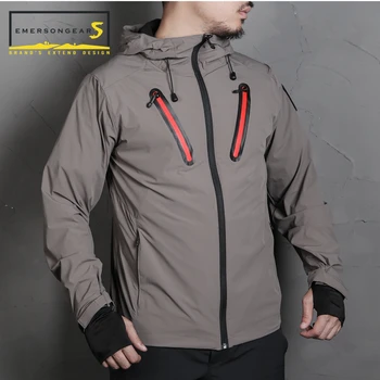 

Emersongear Mens Clothing Skin Coat Windbreaker Hattori Style Quick Dry Waterproof MountainSkin Hiking Running Riding Skin Coat