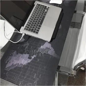 

Super Large Size Keyboard Mat World Map Pattern Gaming Computer Mouse Keyboard Rubber Mousepad Anti-slip No Overlock Edge