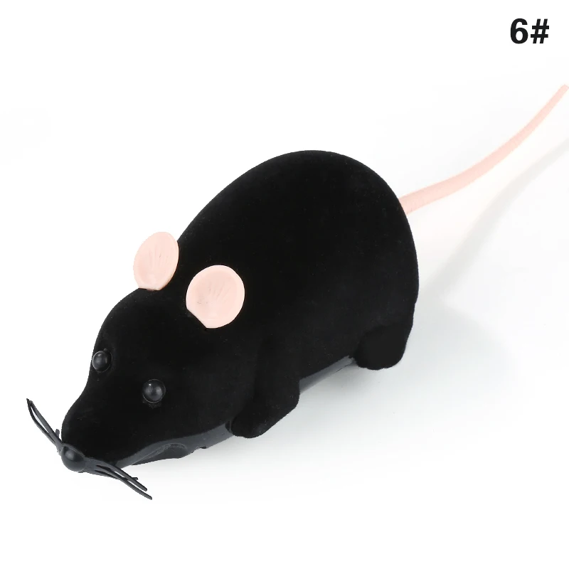 Беспроводной пульт дистанционного управления коричневая игрушка крыса, мышь для кошки для домашних питомцев котенка собаки новинка подарок товары для кошек - Цвет: Black meat ears
